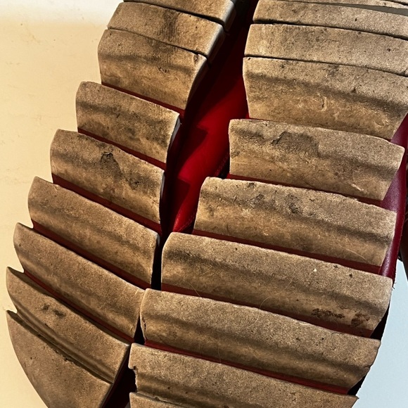 Dolce & Gabbana Shark-teeth Soles Sz 11 Low-top Sneaker Red Men Logo - Picture 11 of 12